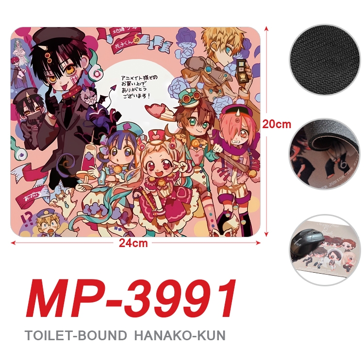 Toilet-bound Hanako-kun Anime Full Color Printing Mouse Pad Unlocked 20X24cm price for 5 pcs