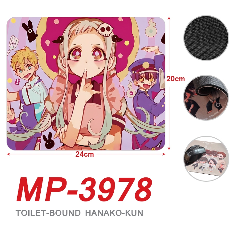 Toilet-bound Hanako-kun Anime Full Color Printing Mouse Pad Unlocked 20X24cm price for 5 pcs