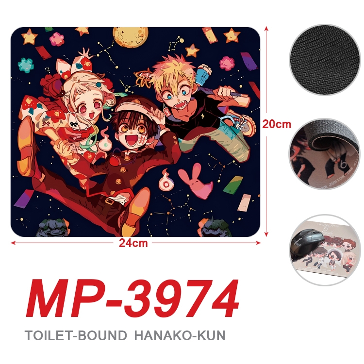 Toilet-bound Hanako-kun Anime Full Color Printing Mouse Pad Unlocked 20X24cm price for 5 pcs