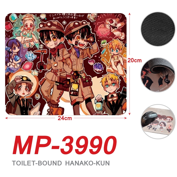 Toilet-bound Hanako-kun Anime Full Color Printing Mouse Pad Unlocked 20X24cm price for 5 pcs