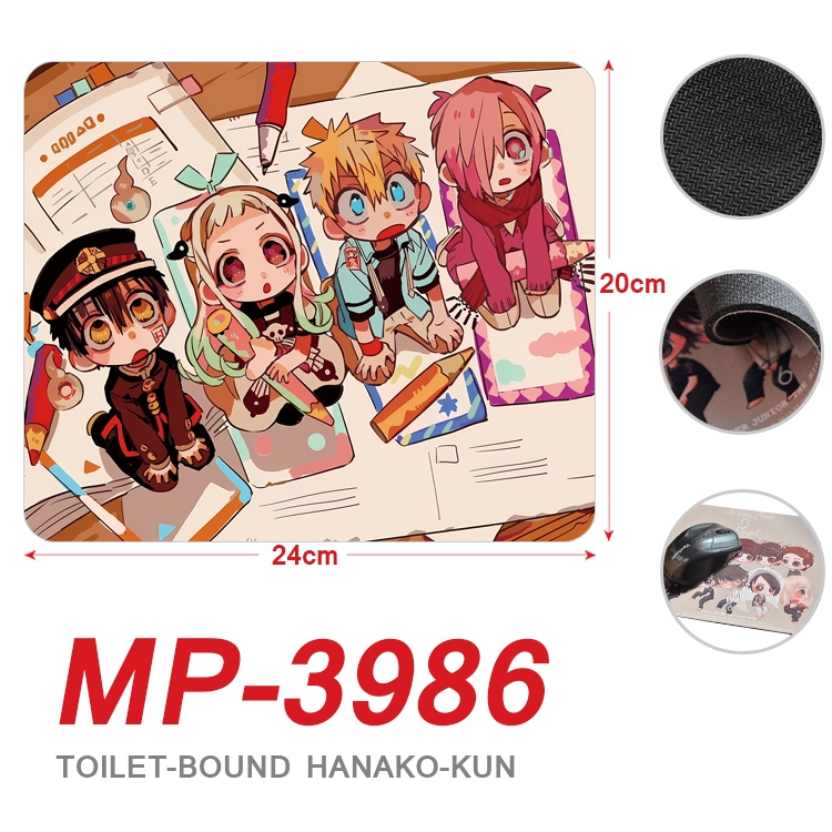 Toilet-bound Hanako-kun Anime Full Color Printing Mouse Pad Unlocked 20X24cm price for 5 pcs