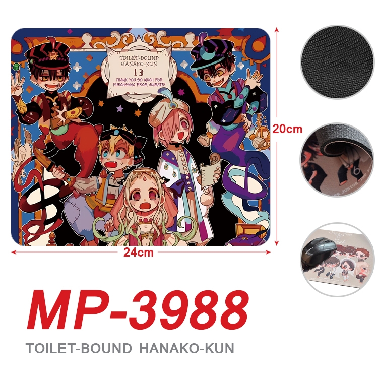 Toilet-bound Hanako-kun Anime Full Color Printing Mouse Pad Unlocked 20X24cm price for 5 pcs