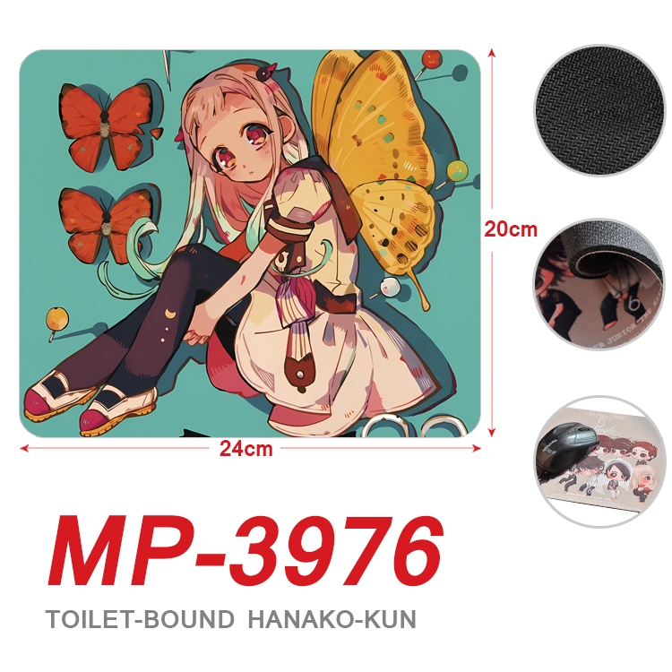 Toilet-bound Hanako-kun Anime Full Color Printing Mouse Pad Unlocked 20X24cm price for 5 pcs