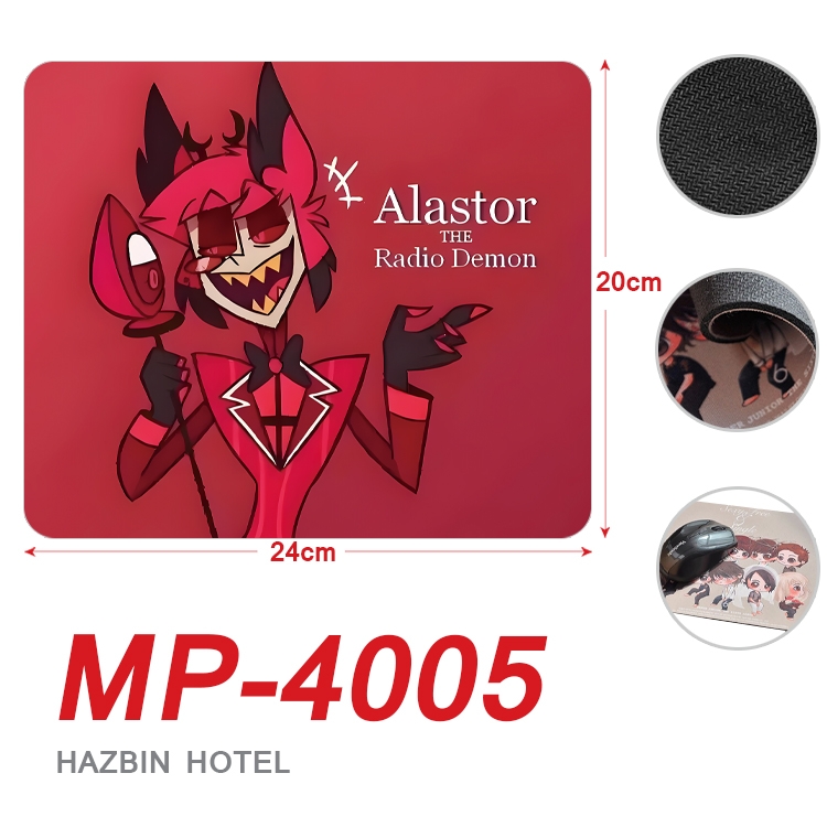 Hazbin Hotel Anime Full Color Printing Mouse Pad Unlocked 20X24cm price for 5 pcs MP-4005