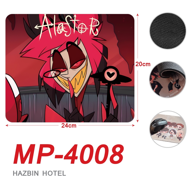 Hazbin Hotel Anime Full Color Printing Mouse Pad Unlocked 20X24cm price for 5 pcs MP-4008