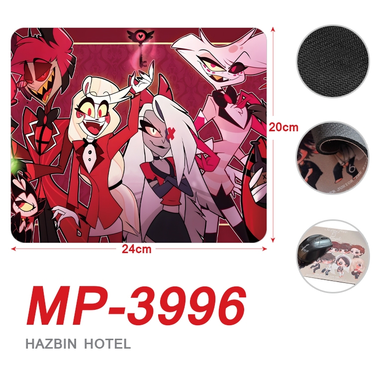 Hazbin Hotel Anime Full Color Printing Mouse Pad Unlocked 20X24cm price for 5 pcs  MP-3996