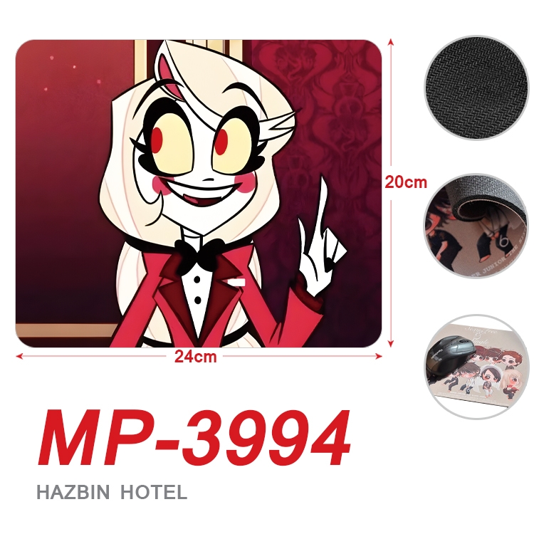 Hazbin Hotel Anime Full Color Printing Mouse Pad Unlocked 20X24cm price for 5 pcs MP-3994