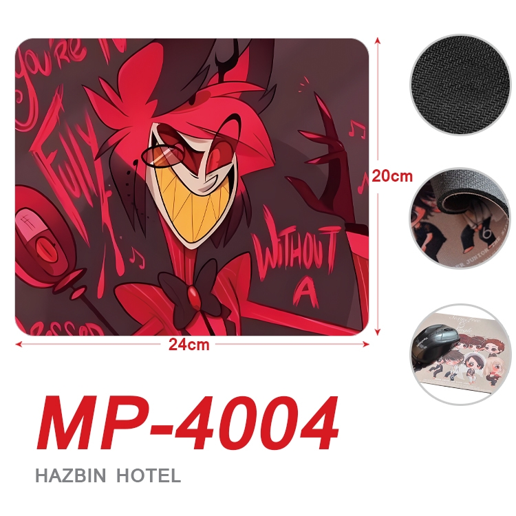 Hazbin Hotel Anime Full Color Printing Mouse Pad Unlocked 20X24cm price for 5 pcs MP-4004