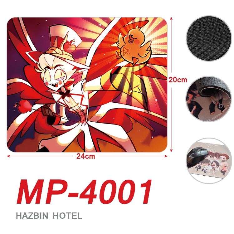 Hazbin Hotel Anime Full Color Printing Mouse Pad Unlocked 20X24cm price for 5 pcs MP-4001