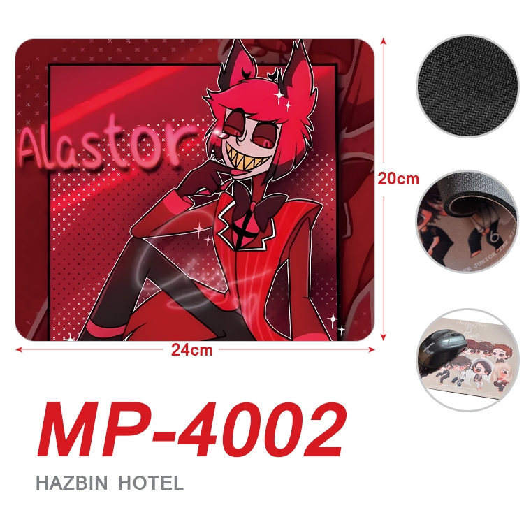 Hazbin Hotel Anime Full Color Printing Mouse Pad Unlocked 20X24cm price for 5 pcs  MP-4002