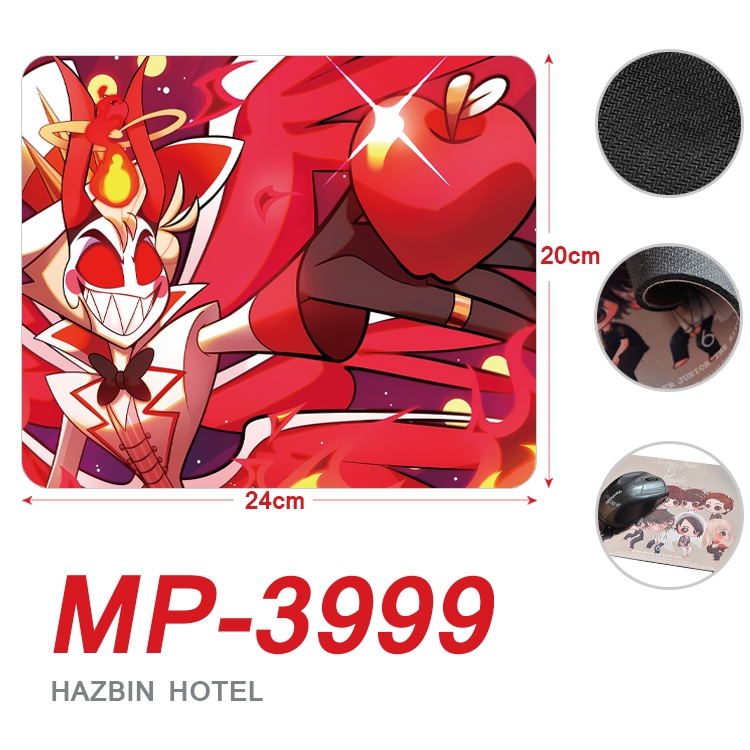 Hazbin Hotel Anime Full Color Printing Mouse Pad Unlocked 20X24cm price for 5 pcs MP-3999