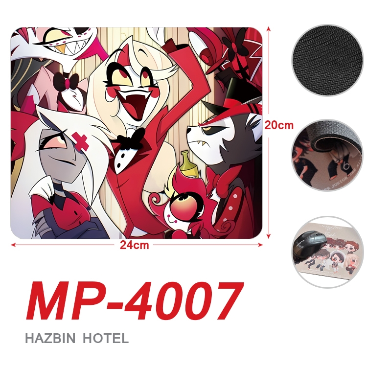 Hazbin Hotel Anime Full Color Printing Mouse Pad Unlocked 20X24cm price for 5 pcs MP-4007