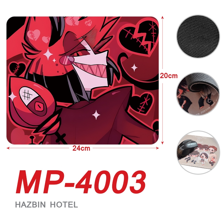 Hazbin Hotel Anime Full Color Printing Mouse Pad Unlocked 20X24cm price for 5 pcs  MP-4003