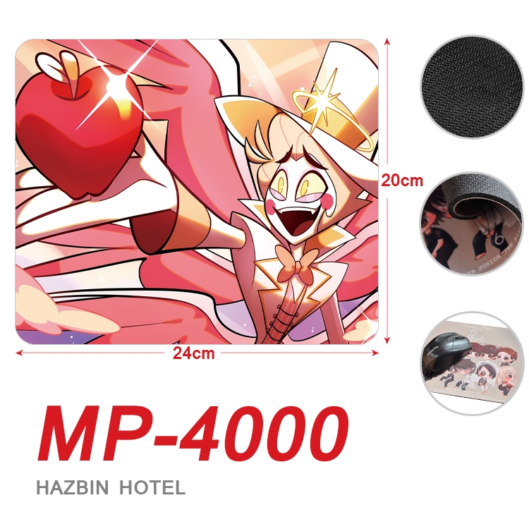 Hazbin Hotel Anime Full Color Printing Mouse Pad Unlocked 20X24cm price for 5 pcs MP-4000