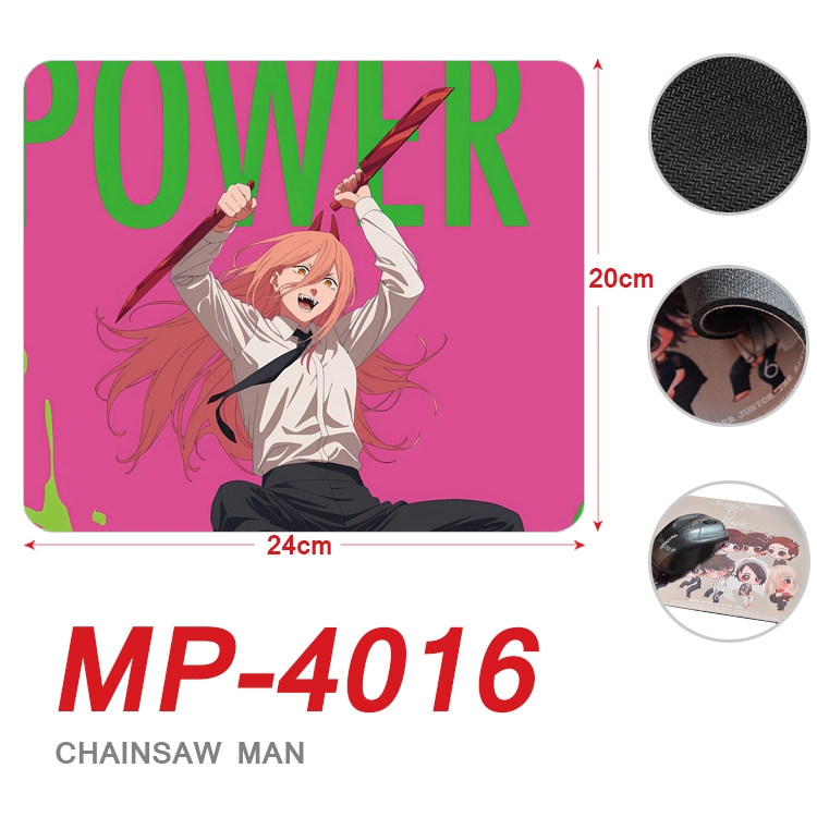 Chainsaw man Anime Full Color Printing Mouse Pad Unlocked 20X24cm price for 5 pcs MP-4016