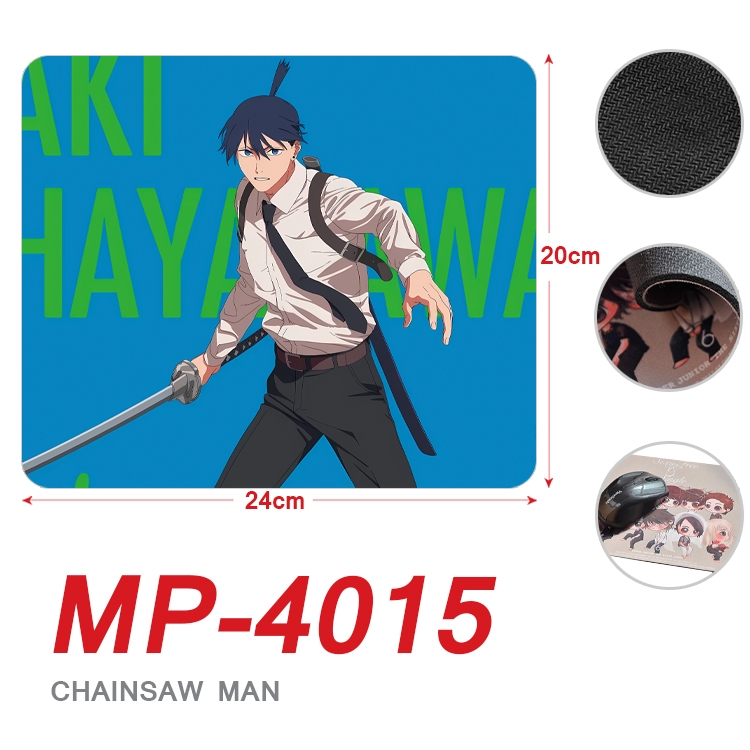 Chainsaw man Anime Full Color Printing Mouse Pad Unlocked 20X24cm price for 5 pcs  MP-4015