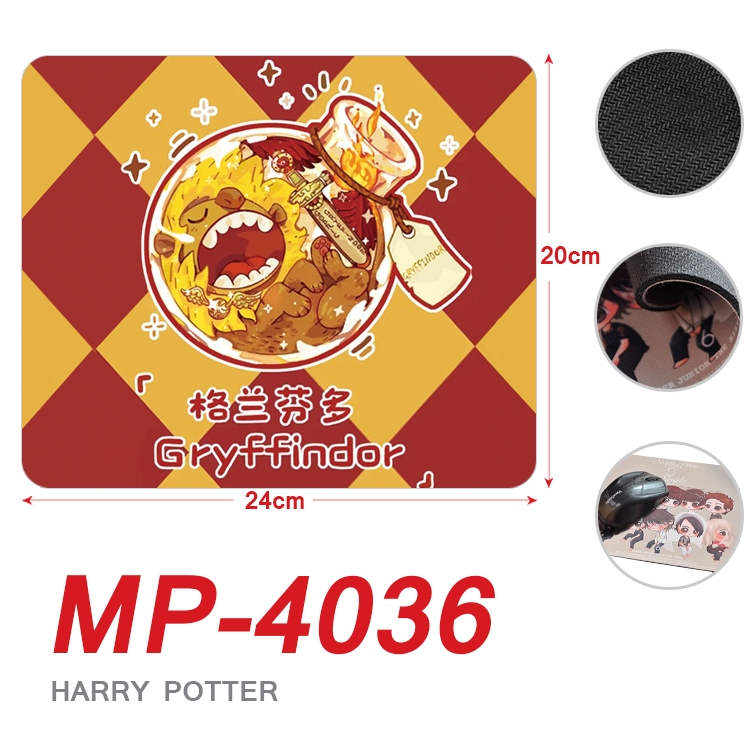 Harry Potter Anime Full Color Printing Mouse Pad Unlocked 20X24cm price for 5 pcs MP-4036