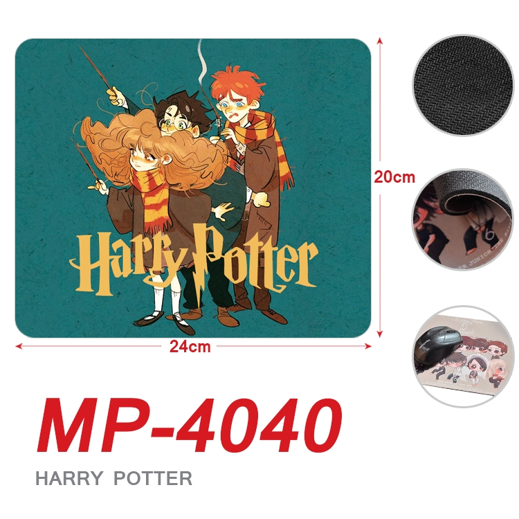 Harry Potter Anime Full Color Printing Mouse Pad Unlocked 20X24cm price for 5 pcs  MP-4040