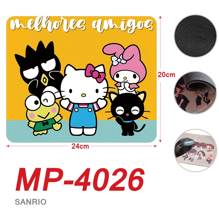 sanrio Anime Full Color Printing Mouse Pad Unlocked 20X24cm price for 5 pcs MP-4026