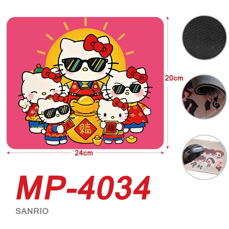 sanrio Anime Full Color Printing Mouse Pad Unlocked 20X24cm price for 5 pcs MP-4034