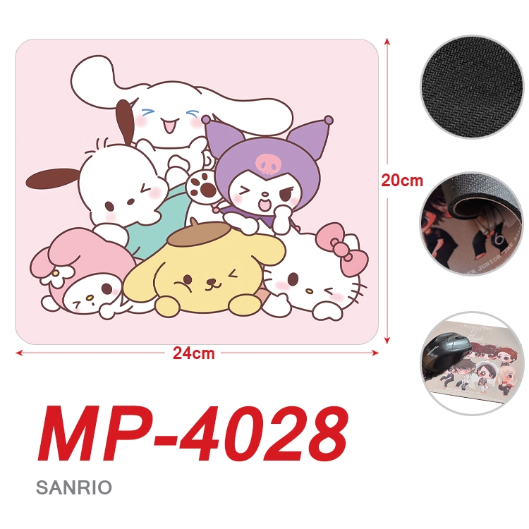 sanrio Anime Full Color Printing Mouse Pad Unlocked 20X24cm price for 5 pcs MP-4028