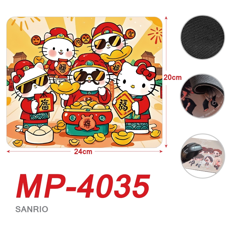 sanrio Anime Full Color Printing Mouse Pad Unlocked 20X24cm price for 5 pcs MP-4035