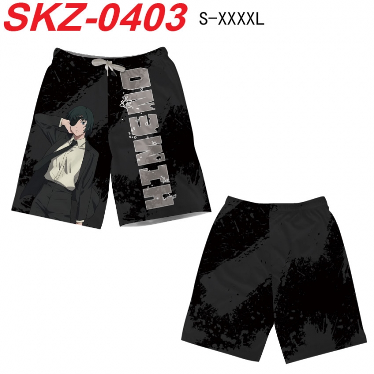 Chainsaw man Anime full-color digital printed beach shorts from S to 4XL  SKZ-0403