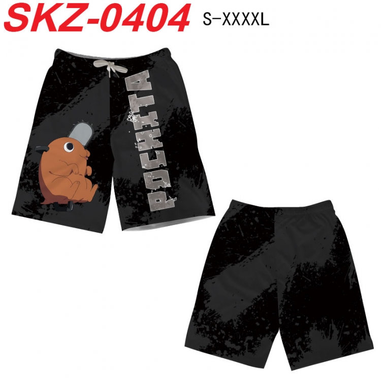 Chainsaw man Anime full-color digital printed beach shorts from S to 4XL  SKZ-0404