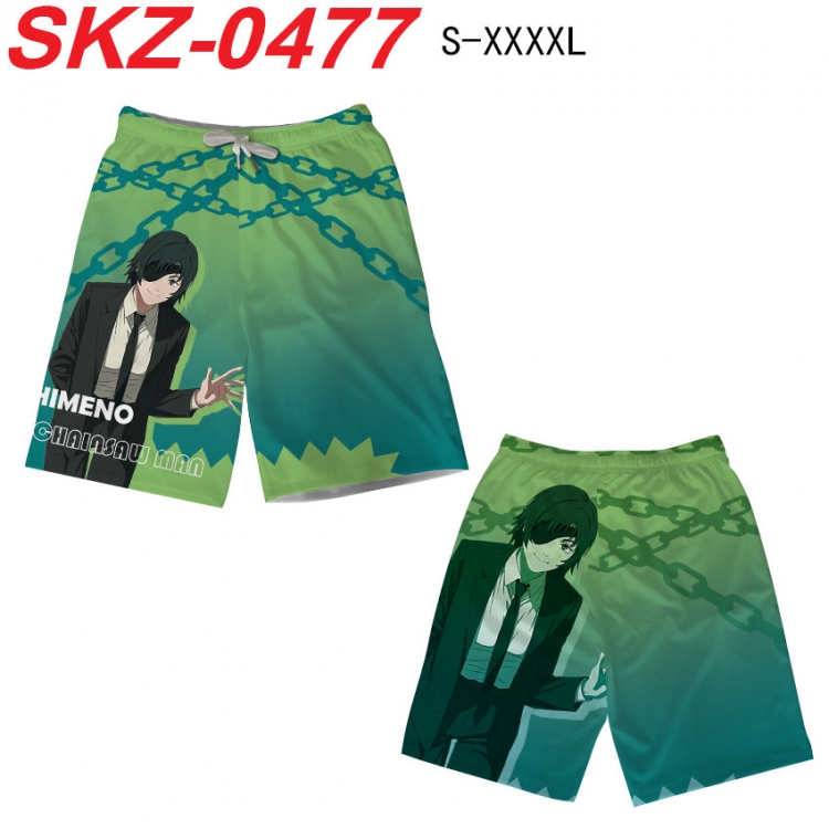 Chainsaw man Anime full-color digital printed beach shorts from S to 4XL SKZ-0477