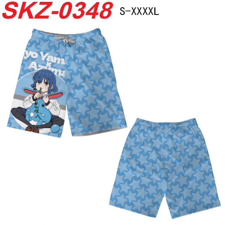 BOCCHI THE ROCK! Anime full-color digital printed beach shorts from S to 4XL SKZ-0348