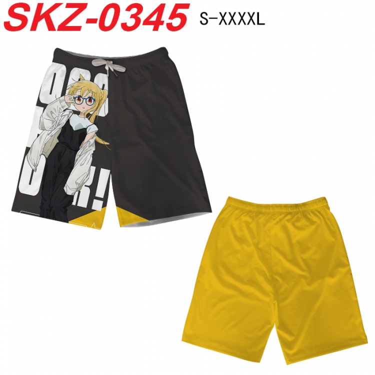 BOCCHI THE ROCK! Anime full-color digital printed beach shorts from S to 4XL SKZ-0345