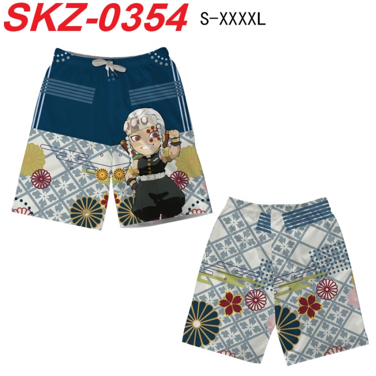 Demon Slayer Kimets Anime full-color digital printed beach shorts from S to 4XL SKZ-0354