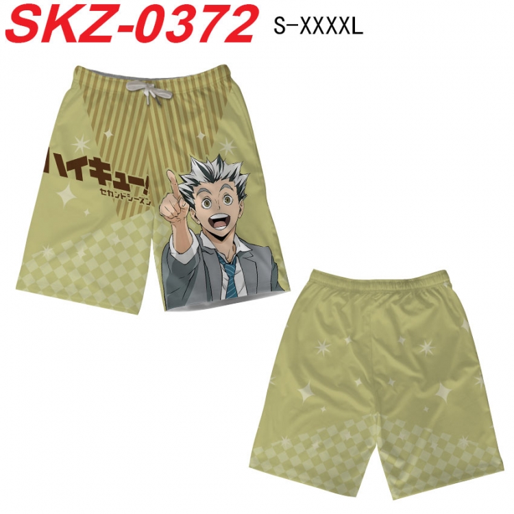 Haikyuu!! Anime full-color digital printed beach shorts from S to 4XL  SKZ-0372