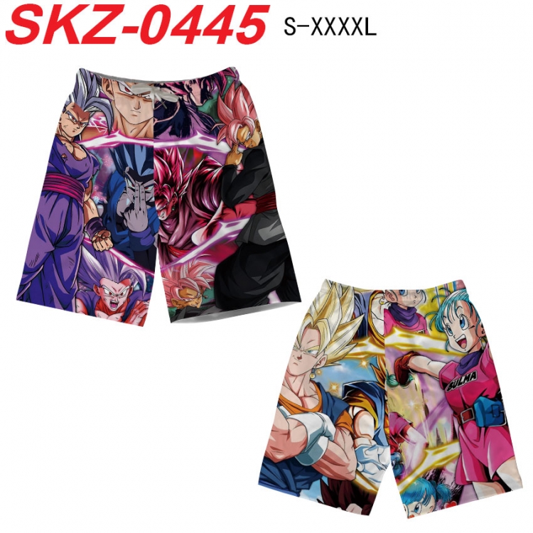 DRAGON BALL Anime full-color digital printed beach shorts from S to 4XL SKZ-0445