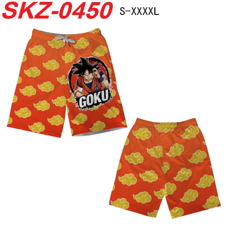 DRAGON BALL Anime full-color digital printed beach shorts from S to 4XL SKZ-0450