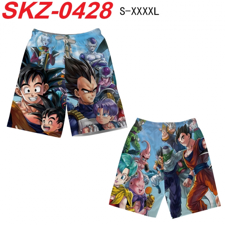 DRAGON BALL Anime full-color digital printed beach shorts from S to 4XL SKZ-0428