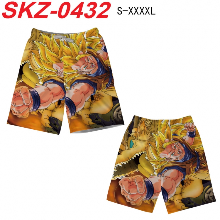 DRAGON BALL Anime full-color digital printed beach shorts from S to 4XL  SKZ-0432