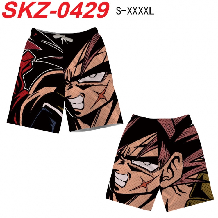 DRAGON BALL Anime full-color digital printed beach shorts from S to 4XL SKZ-0429