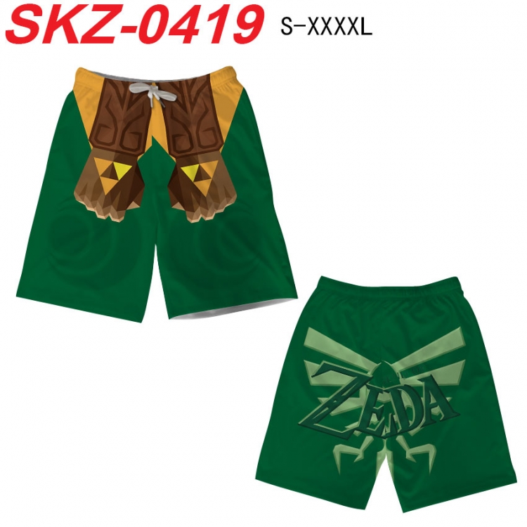 The Legend of Zelda Anime full-color digital printed beach shorts from S to 4XL SKZ-0419