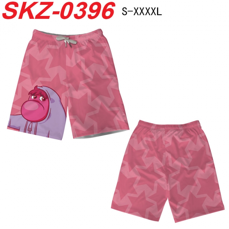 Inside Out Anime full-color digital printed beach shorts from S to 4XL SKZ-0396