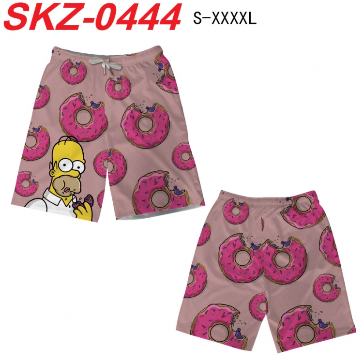 The Simpsons Anime full-color digital printed beach shorts from S to 4XL  SKZ-0444