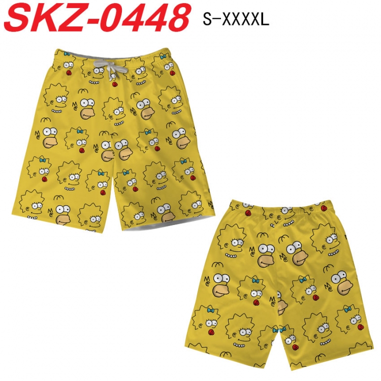 The Simpsons Anime full-color digital printed beach shorts from S to 4XL  SKZ-0448