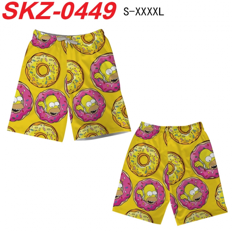 The Simpsons Anime full-color digital printed beach shorts from S to 4XL  SKZ-0449