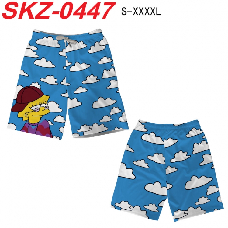 The Simpsons Anime full-color digital printed beach shorts from S to 4XL SKZ-0447