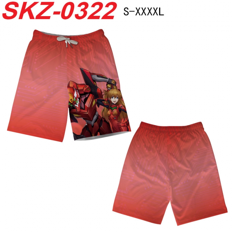 EVA Anime full-color digital printed beach shorts from S to 4XL SKZ-0322