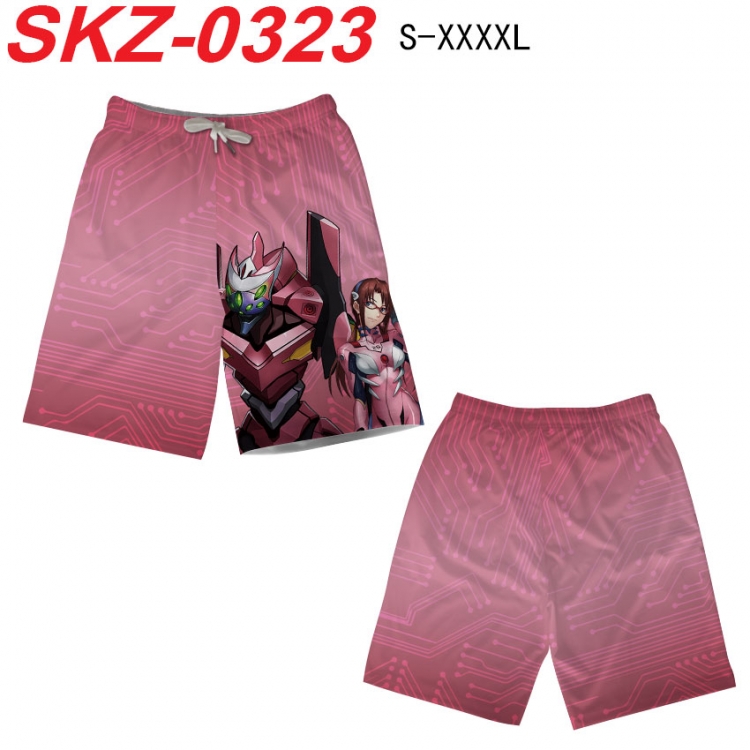 EVA Anime full-color digital printed beach shorts from S to 4XL  SKZ-0323