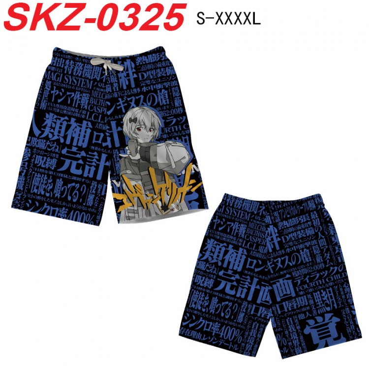 EVA Anime full-color digital printed beach shorts from S to 4XL SKZ-0325