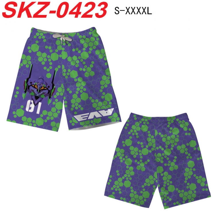 EVA Anime full-color digital printed beach shorts from S to 4XL SKZ-0423