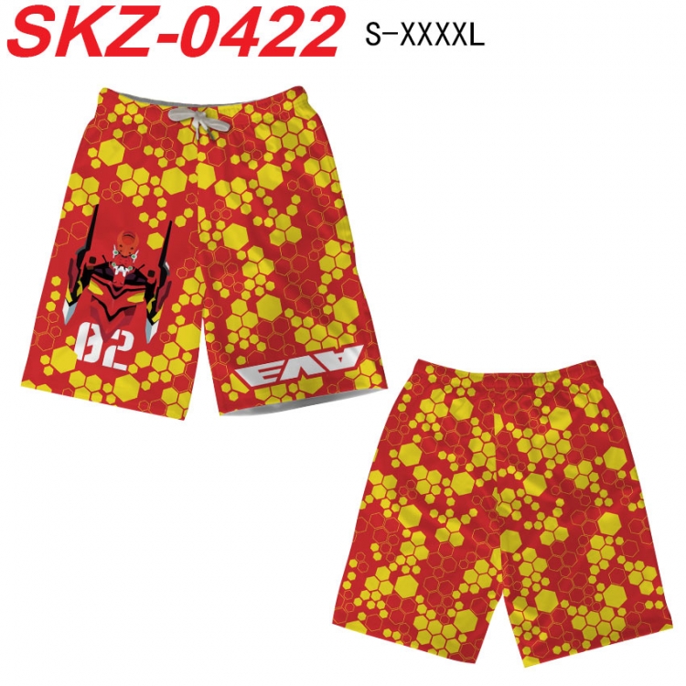 EVA Anime full-color digital printed beach shorts from S to 4XL SKZ-0422