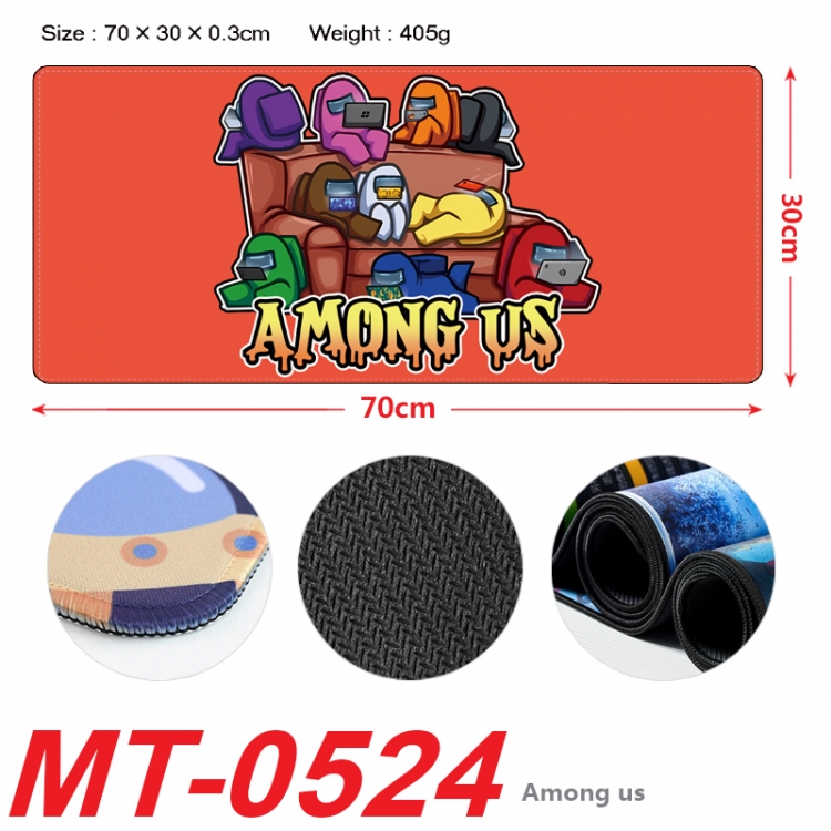 Among us Anime peripheral lock edge mouse pad 70X30cm  MT-0524